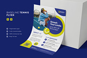 Baseline Tennis - Flyer, a Flyer Template by Esensifiksi.studio (Thumbnail 1 of 3)