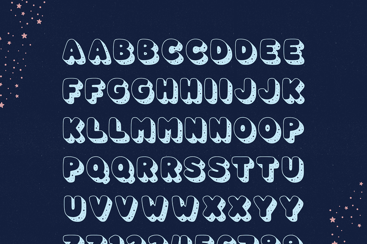 Space Time Font, a Font by Lauren Ashpole (Photo 5 of 5)