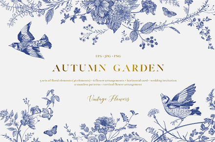 Autumn Garden. B&W, a Decorative Illustration by olga.korneeva