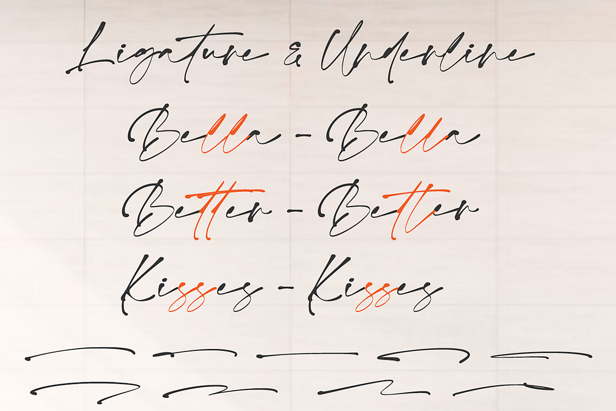 Monita Signature, a Script Font by AMINMARIO (Photo 7 of 9)