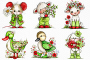 Whimsical Boho Spring Animals Png, an Illustration by Craft Nest (Thumbnail 4 of 8)