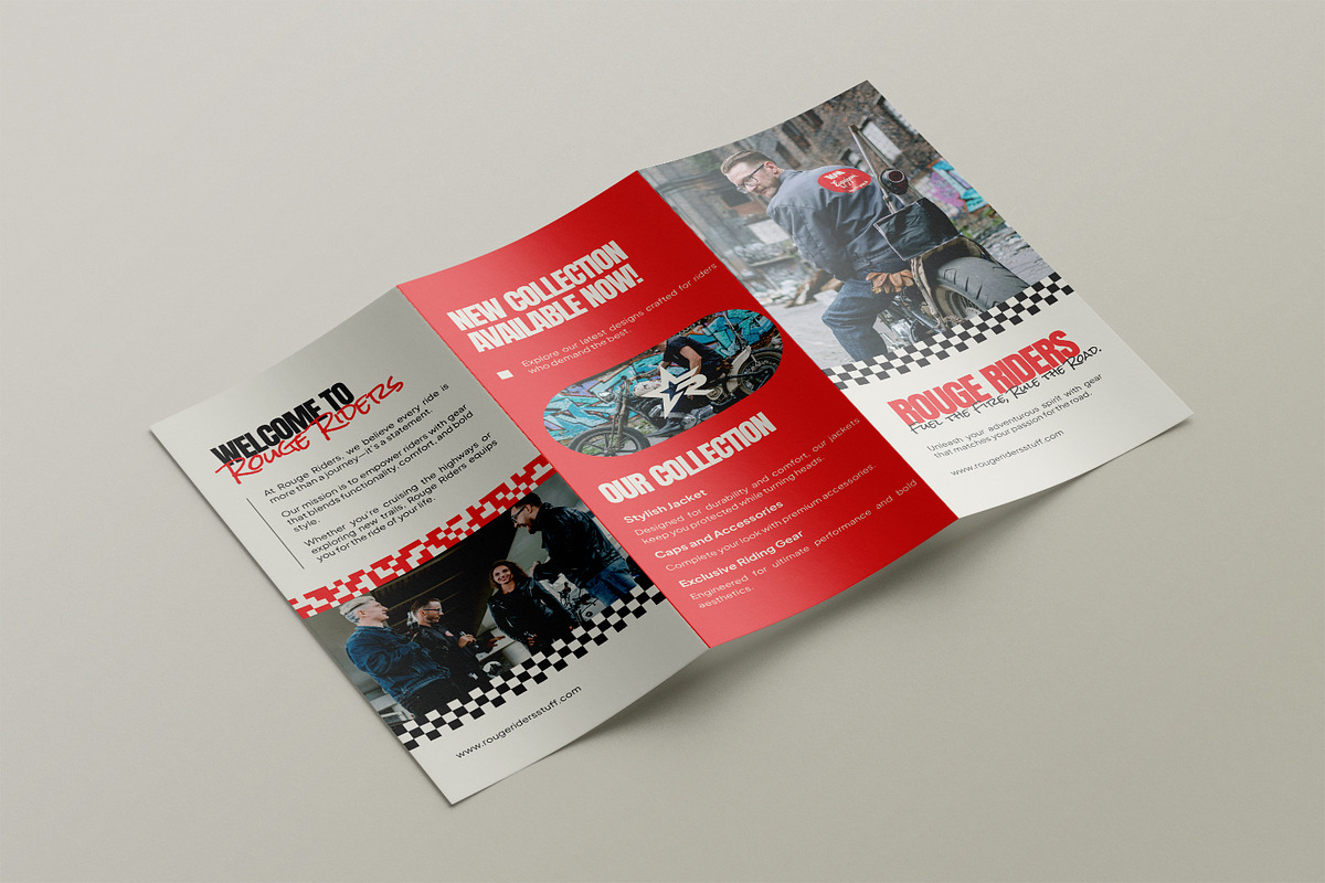 Rouge Riders - Trifold Brochure, a Brochure Template by StreaksideStd (Photo 2 of 3)