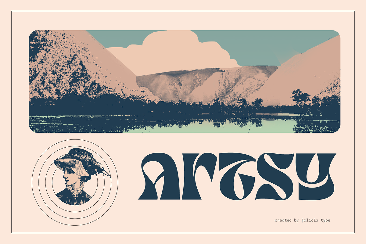 TANAMERA | Psychedelic Font, a Sans Serif Font by Jolicia Type (Photo 8 of 11)