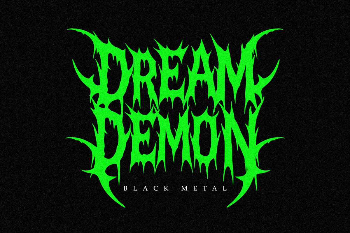 Rhine Infection - Death Metal Font, a Blackletter Font by Masyafi Studio (Photo 7 of 9)