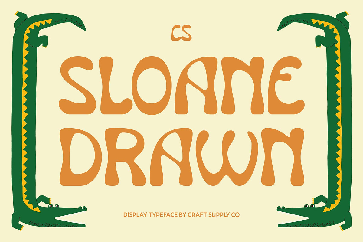 CS Sloane Drawn, a Sans Serif Font by Craft Supply Co. (Photo 1 of 8)