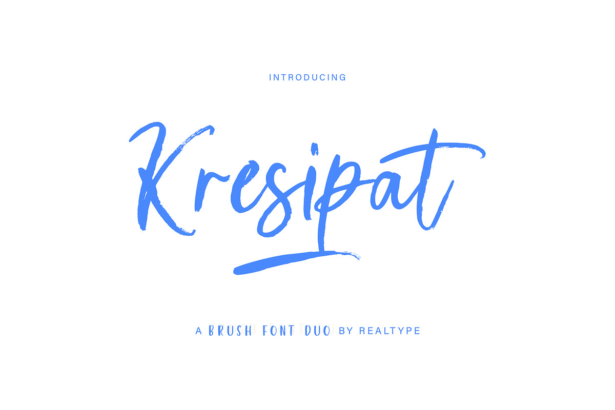 Kresipat Brush, a Handwritten Font by Realtype (Photo 1 of 10)