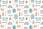 Restaurant team banner, set, pattern, a Decorative Illustration by Good Studio (Thumbnail 8 of 11)