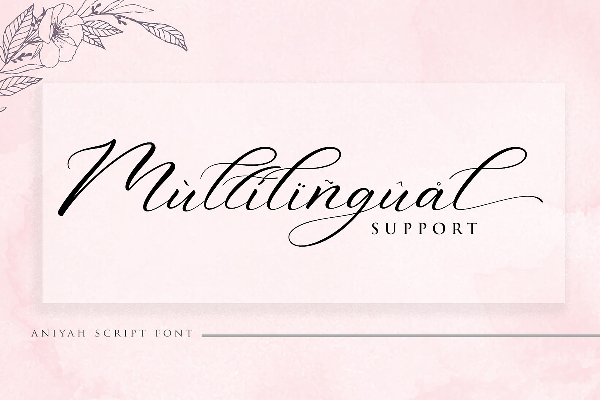 Aniyah Script Calligraphy, a Script Font by din-studio.com (Photo 10 of 14)