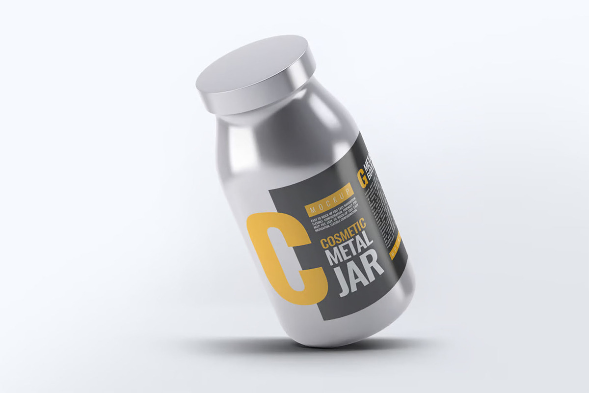 Metal Cosmetic Bottle Mock-Up, a Product Mockup by Hubzway (Photo 7 of 8)