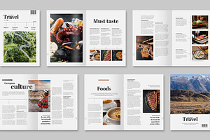 Minimal Travel Magazine Template