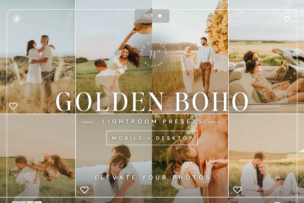 50+ Warm Lightroom Preset Bundle, a Preset Add-On by TheWayfarerShoppe (Photo 4 of 9)