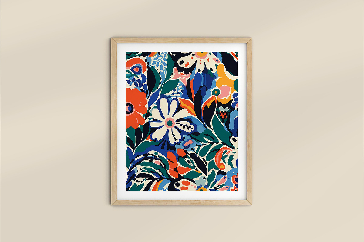 Colorful Painted Flower Patterns, a Pattern Graphic by RC graphics (Photo 7 of 10)