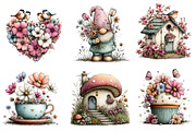 Whimsical Spring Clipart Bundle, an Illustration by Dream Creation (Thumbnail 4 of 7)