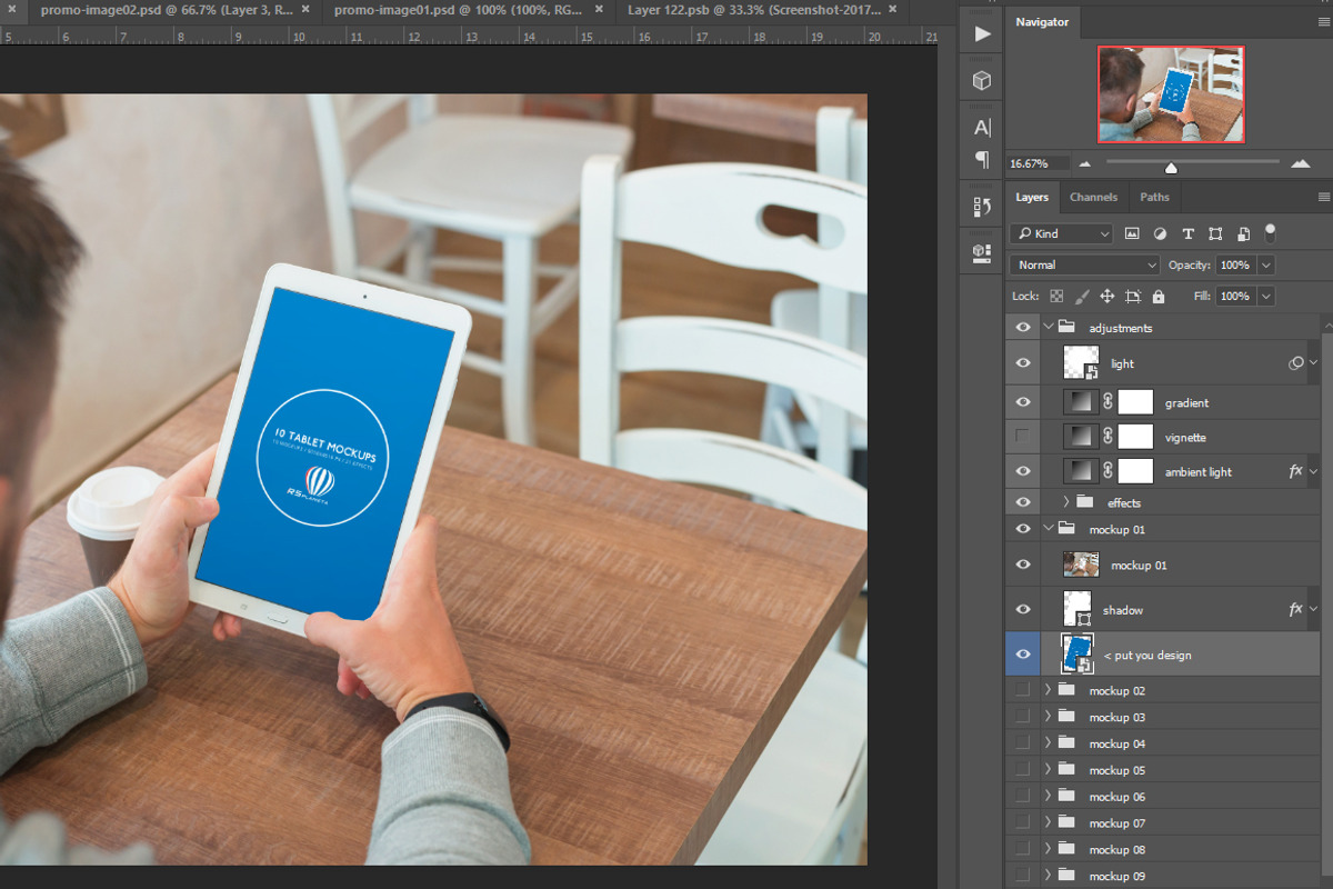 10 Tablet Mockups, an iPad Mockup by RSplaneta (Photo 3 of 8)