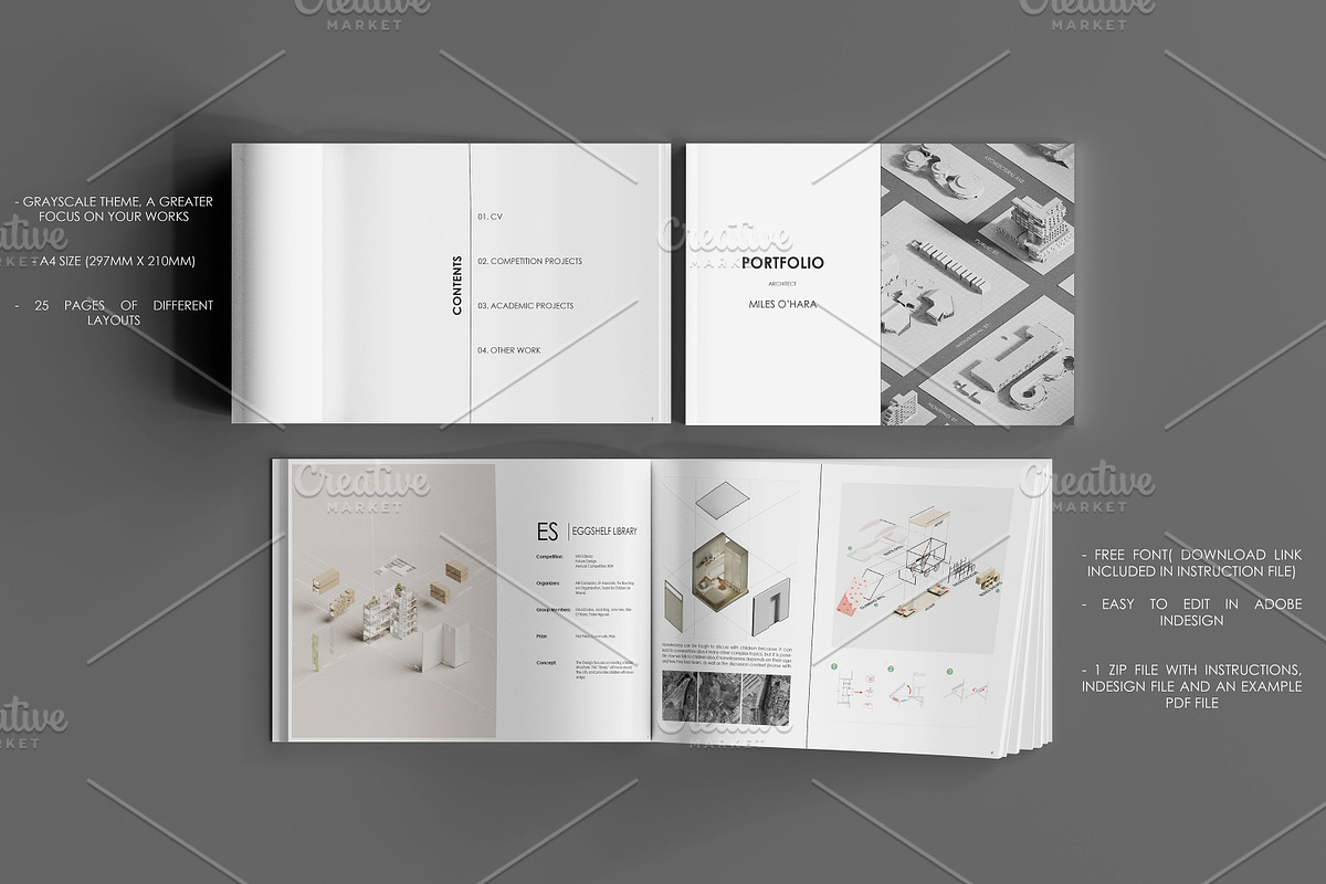 Architecture Portfolio Template, a Presentation Template by Arkishop (Photo 9 of 9)