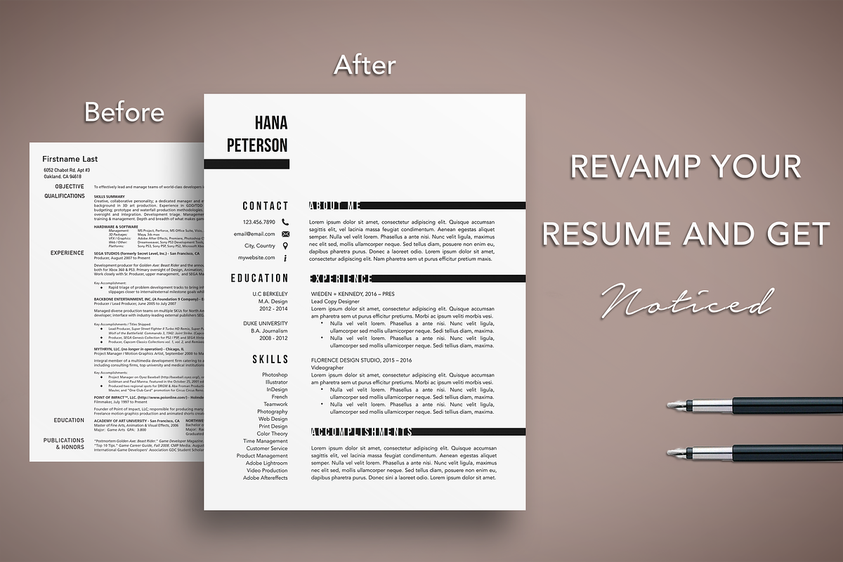 Modern Resume Template CV, a Resume Template by The Creative Resume (Photo 7 of 8)