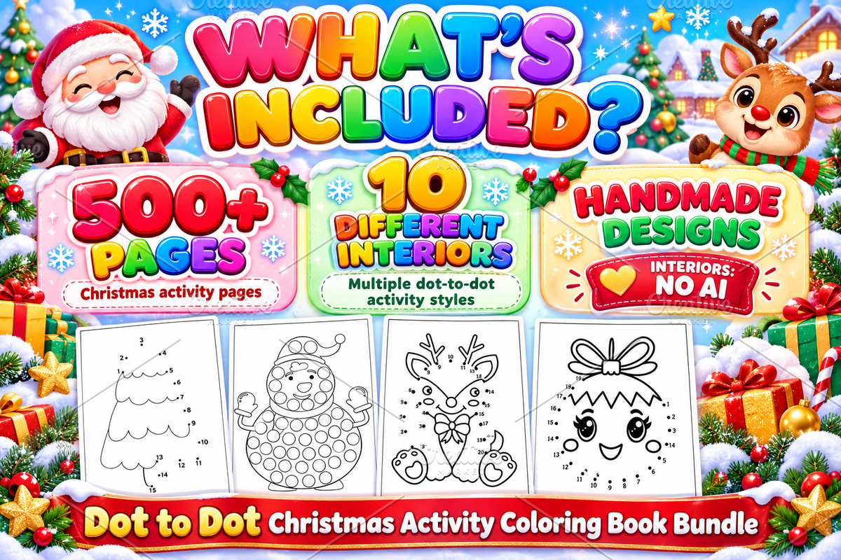 Christmas Dot to Dot Activity Book, a Seasonal Illustration by Ink Gallery (Photo 2 of 4)