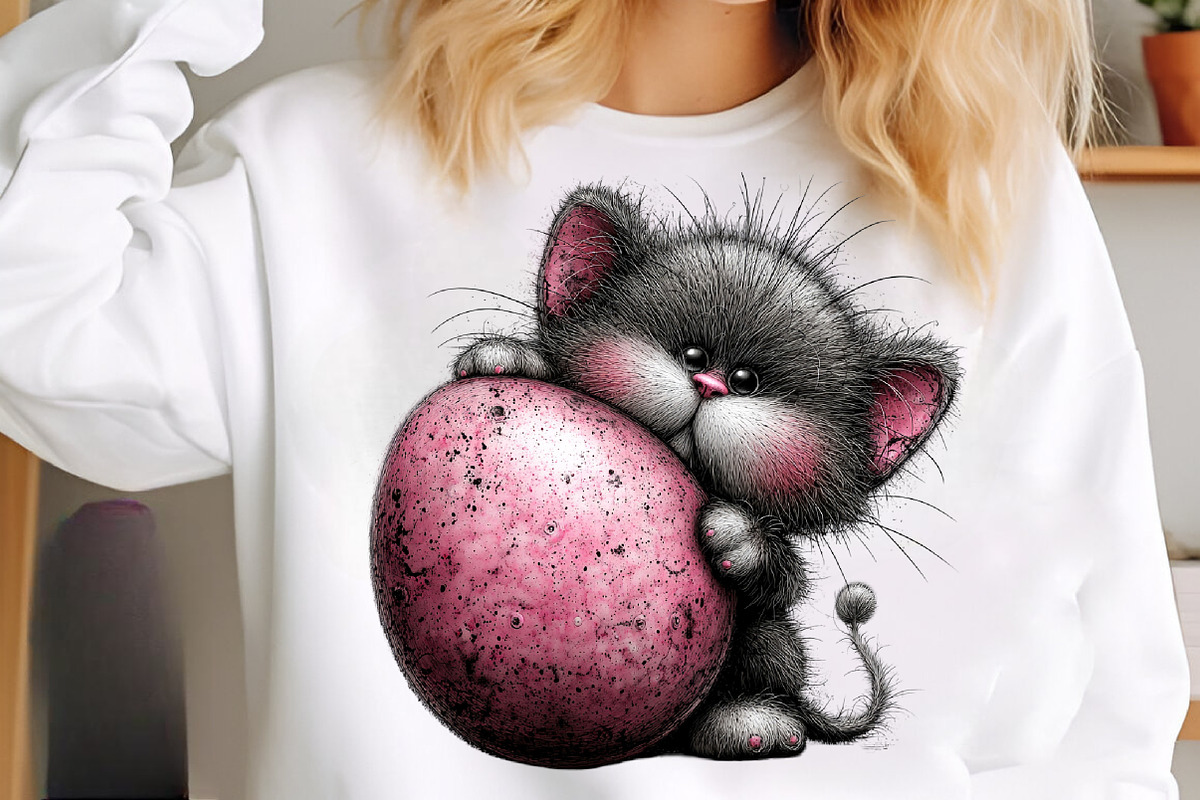 Whimsical easter cat clipart, an Illustration by SinaCreation (Photo 10 of 11)
