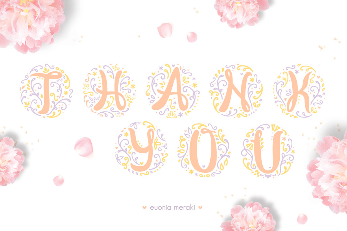 Lovely Monograms Twin + Graphics, an Object Graphic by Euonia Meraki (Photo 6 of 6)