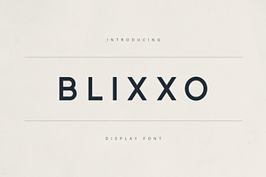 Blixxo — Modern Minimal Display Font, a Slab Serif Font by Only Fonts