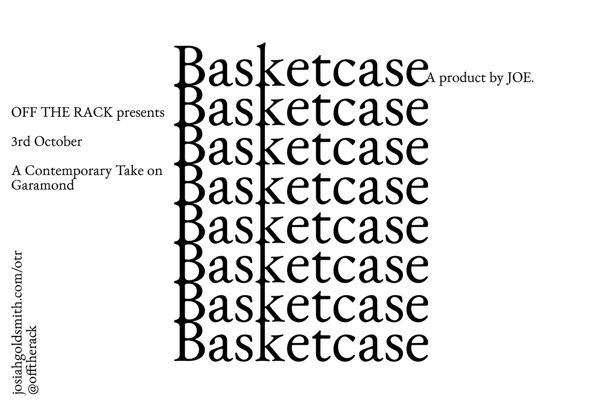 Basketcase - Modern Serif Font, a Serif Font by Off The Rack © (Photo 8 of 9)