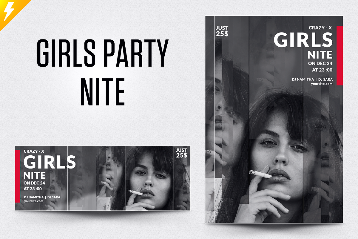 Girls Party Flyer, a Flyer Template by Jaisivakumar (Photo 1 of 5)