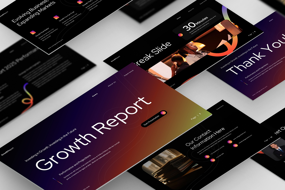Growth Report Presentation, a Presentation Template by Annora Studio (Photo 6 of 7)