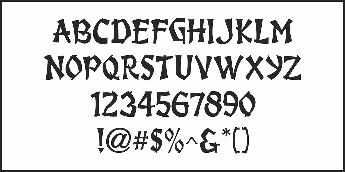 Sea of Japan JNL, a Font by Jeff Levine Fonts (Photo 3 of 5)