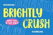 Brightly Crush - Playful Typeface, a Font by StringLabs (Thumbnail 1 of 15)