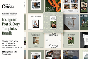 Canva Social Media Templates, a Social Media Template by Brand & Bloom