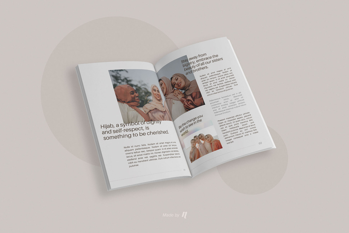 Nusa Syahira - A4 Magazine Template, a Magazine Template by Nusa Space (Photo 2 of 5)