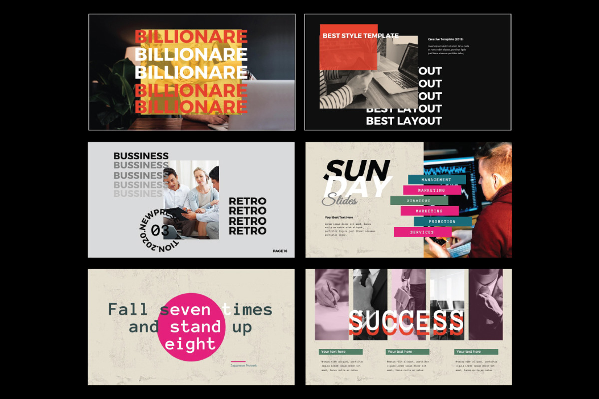 RETRO STYLE - Powerpoint Template, a Presentation Template by Shafura (Photo 5 of 6)