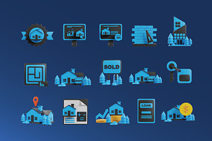 Realtor Property 3d Icons Pack