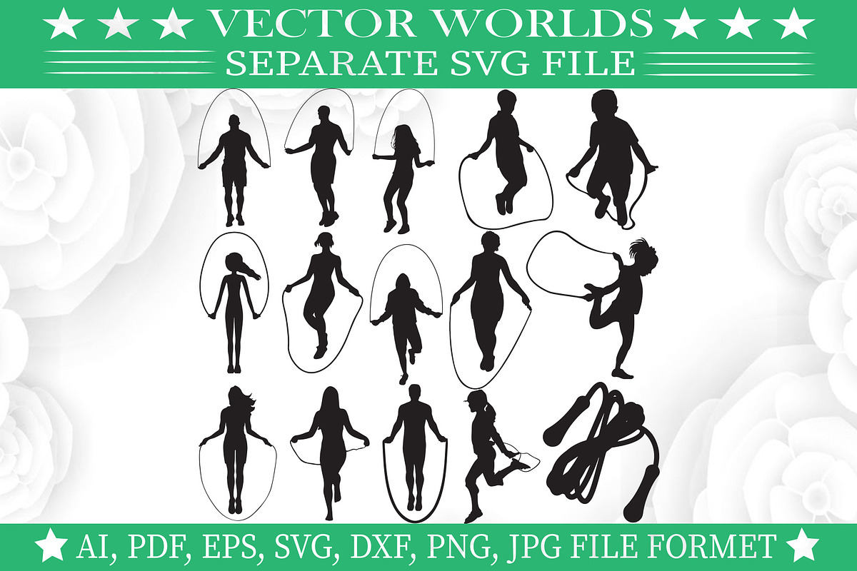 Jumping Rope Svg, Jump, Rope Svg, an Object Graphic by VectorWorlds
