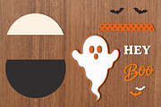 Hey Boo Ghost Halloween Laser Cut, an Object Graphic by OK Design (Thumbnail 3 of 3)