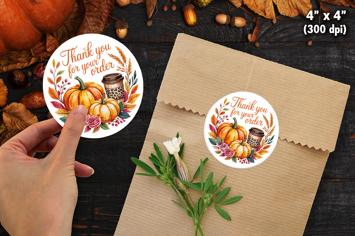 Fall Autumn Thank You Sticker Bundle, an Illustration by Actual Pixel (Photo 6 of 22)