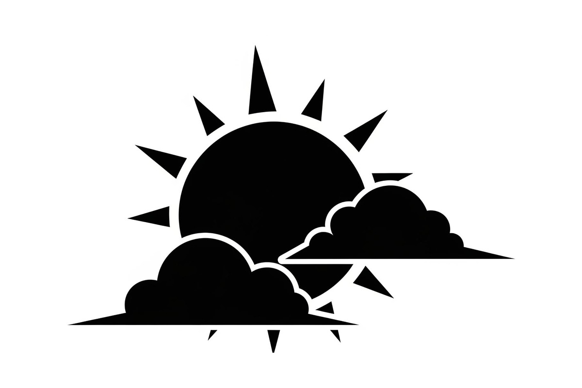 Sun Behind Clouds Silhouette Bundle, an Illustration by Gaye Art (Photo 17 of 31)