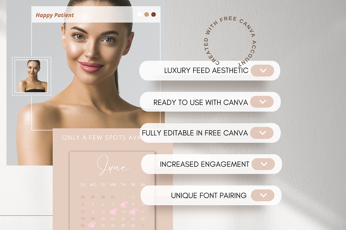 Botox & Esthetician Canva Templates, a Social Media Template by NataliesBox (Photo 13 of 13)