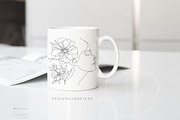 Floral Line Art illustration svg 150, an Illustration by Drawberx (Thumbnail 6 of 13)