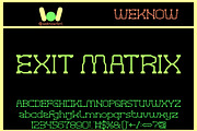 Virtual Graphic font, a Font by weknow (Thumbnail 2 of 8)