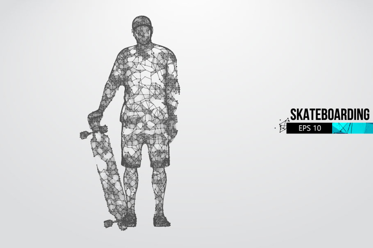 Silhouettes of a skateboarder, a Person Illustration by Matrosovv (Photo 2 of 4)