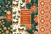 Woodland Garden Seamless Patterns, a Pattern Graphic by Wild Twig Co (Thumbnail 1 of 9)