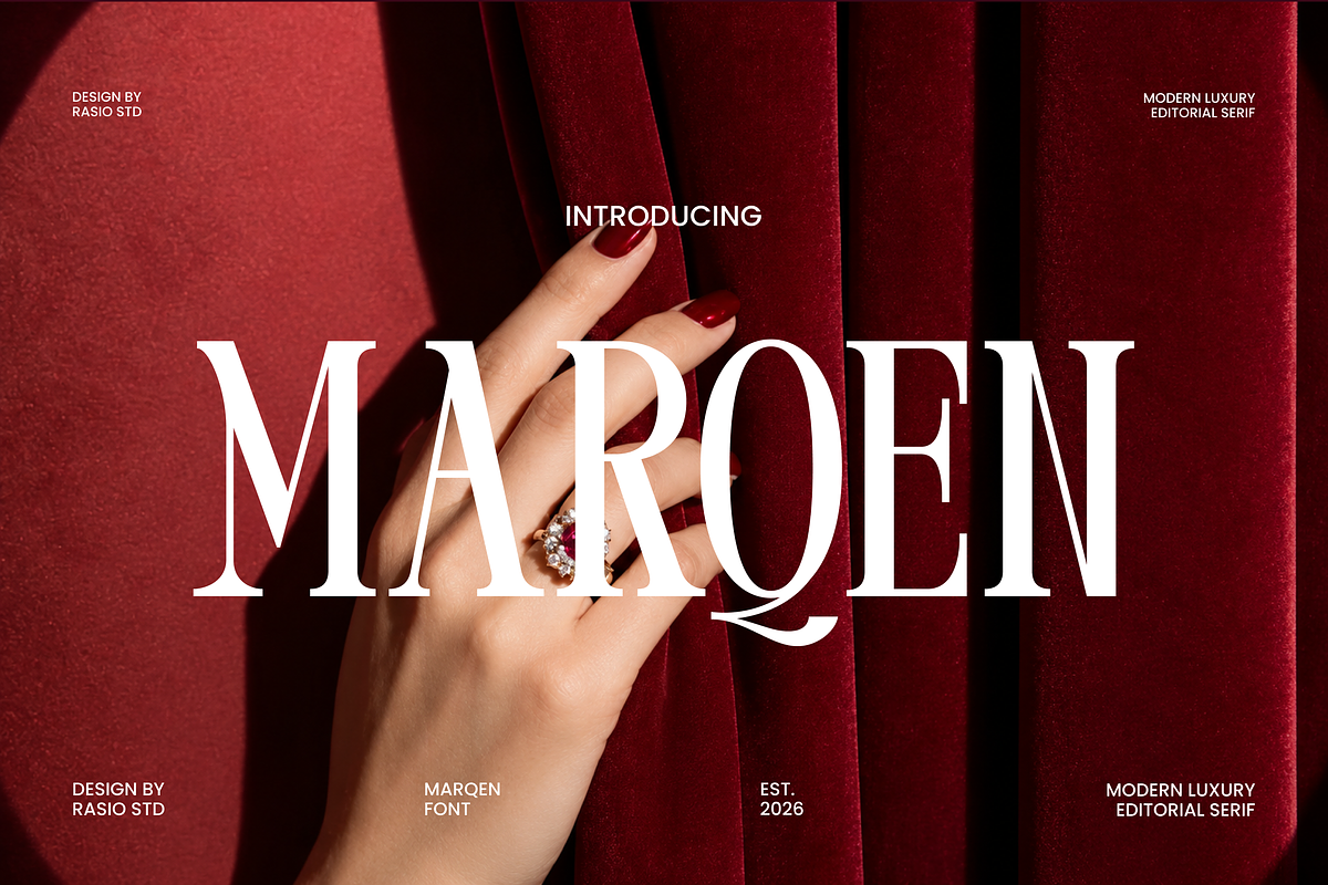 Marqen Modern Luxury Serif Font, a Serif Font by Rasio Studio (Photo 1 of 9)