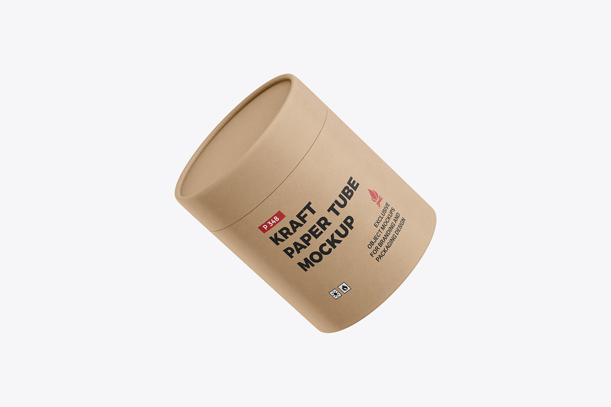 Kraft Paper Tube Branding Mockup, a Packaging Mockup by Ram Studio LLC (Photo 5 of 7)