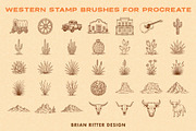 Western Stamp Brushes, a Brush Add-On by Brian Ritter Design (Thumbnail 4 of 5)