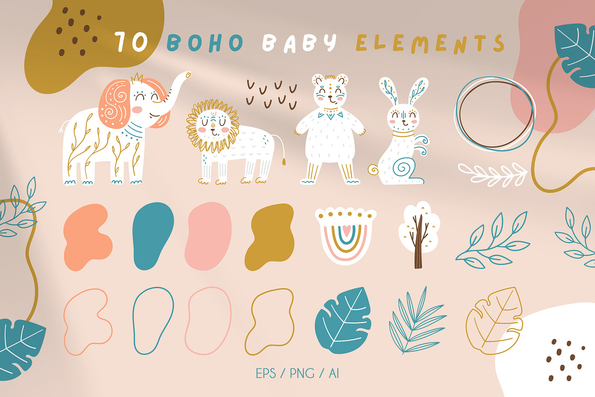 Boho baby collection, an Illustration by JuliyArt (Photo 6 of 14)