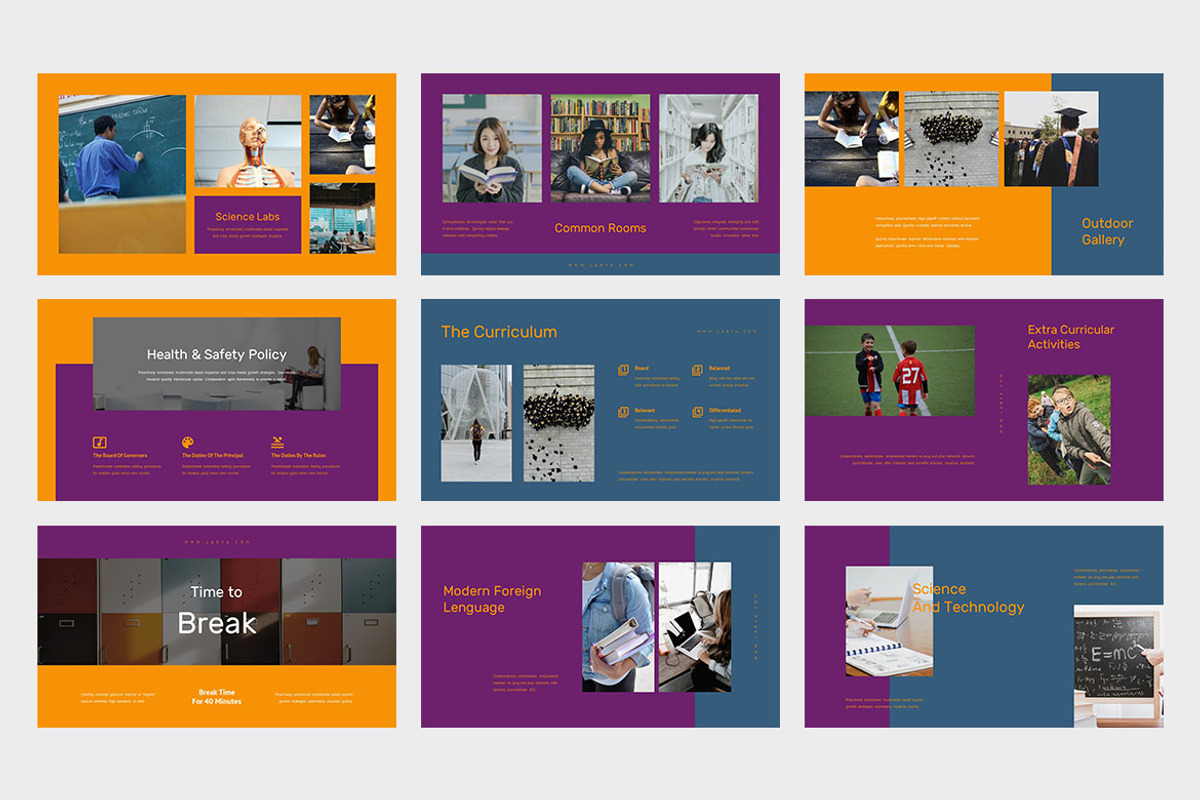 Labya : High School Powerpoint, a Presentation Template by punkl ...