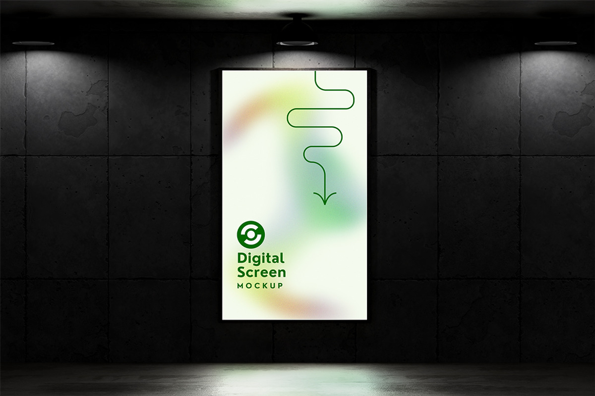 Digital Screen Mockup, a Merchandise Mockup by HanaSaka_Studio (Photo 2 of 5)