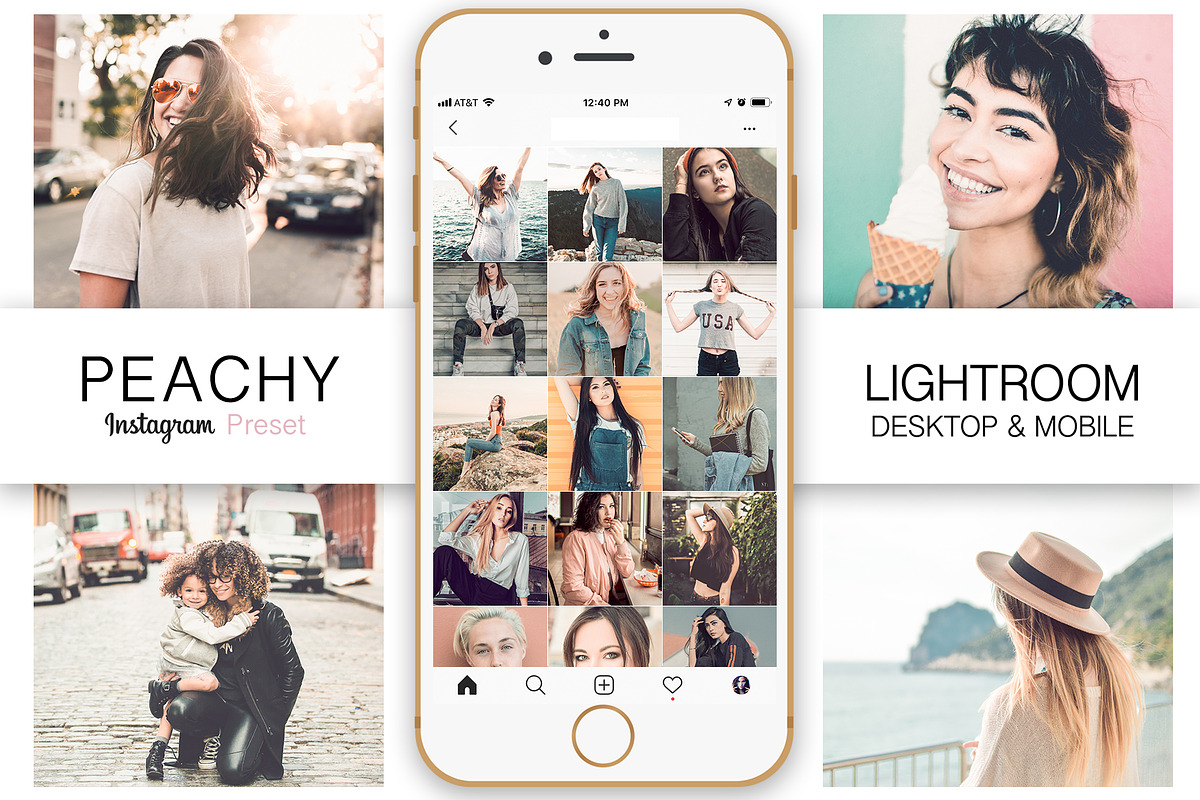 Peachy Instagram Lightroom Preset, an Action Add-On by Design Aesthetic (Photo 1 of 7)
