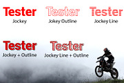 Jockey, a Font by da_only_aan (Thumbnail 3 of 6)